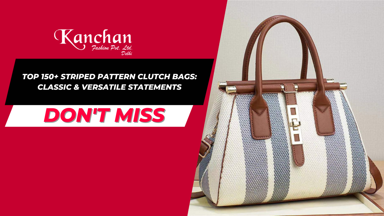 Top 150+ Striped Pattern Clutch Bags: Classic & Versatile Statements